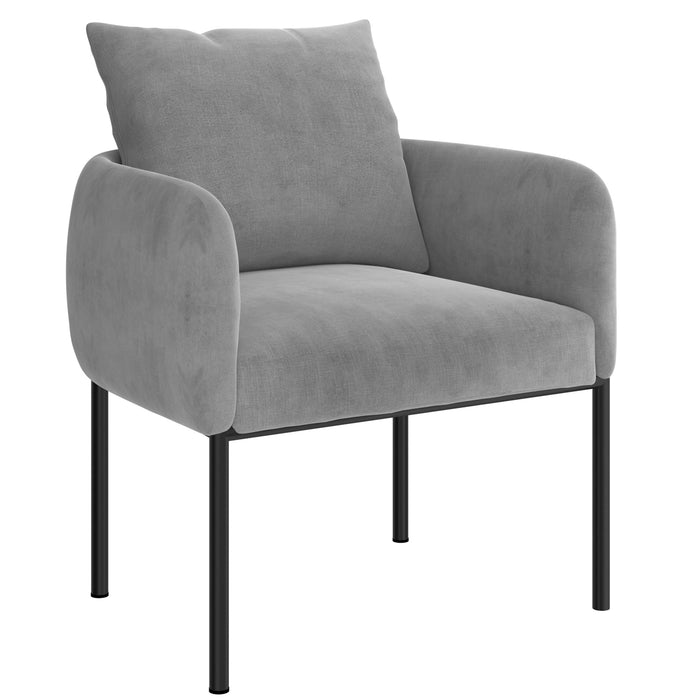 Petrie Accent Chair - Light Grey/Charcoal