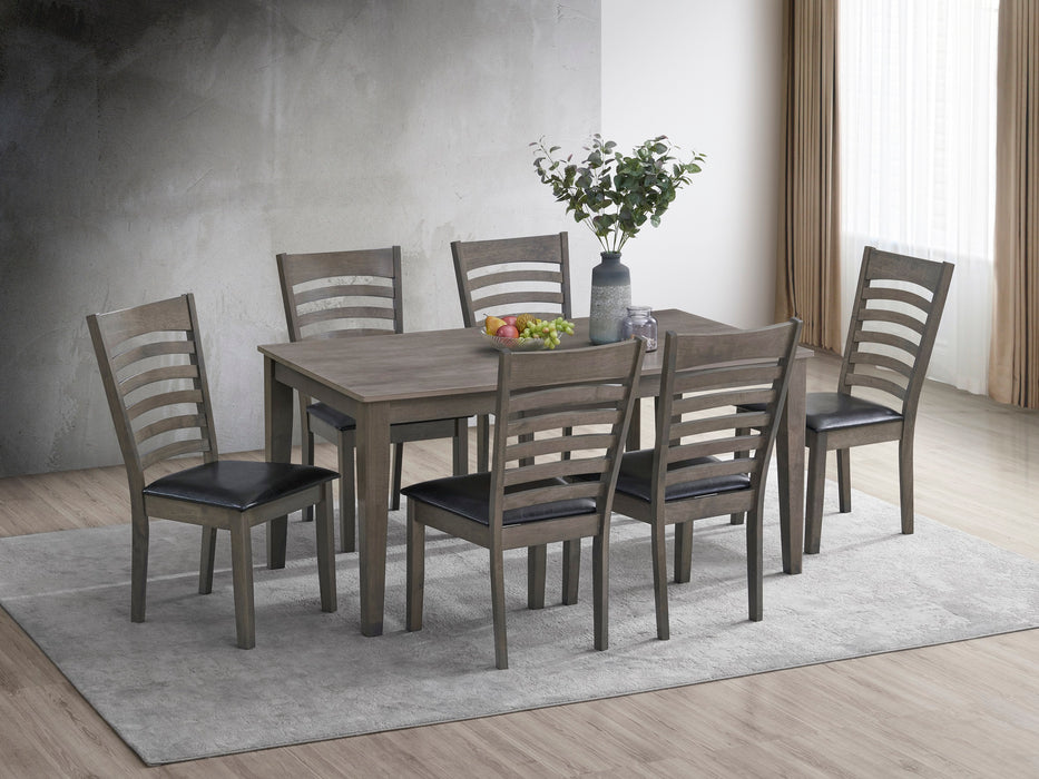 Antique 7Pc Dining Set - Grey