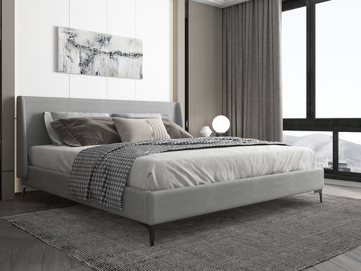 Hamburg Bed Frame - Queen/King - Grey/Mustard - Decor Furniture & Mattress