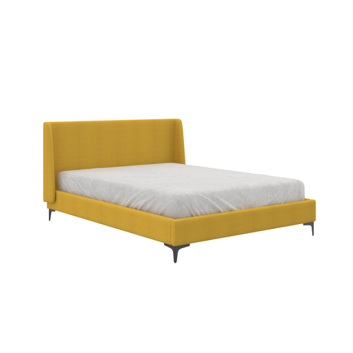 Hamburg Bed Frame - Queen/King - Grey/Mustard - Decor Furniture & Mattress
