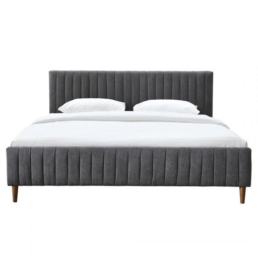 Hannah Bed Frame - Queen/King - Dr.Grey/Li.Grey - Decor Furniture & Mattress