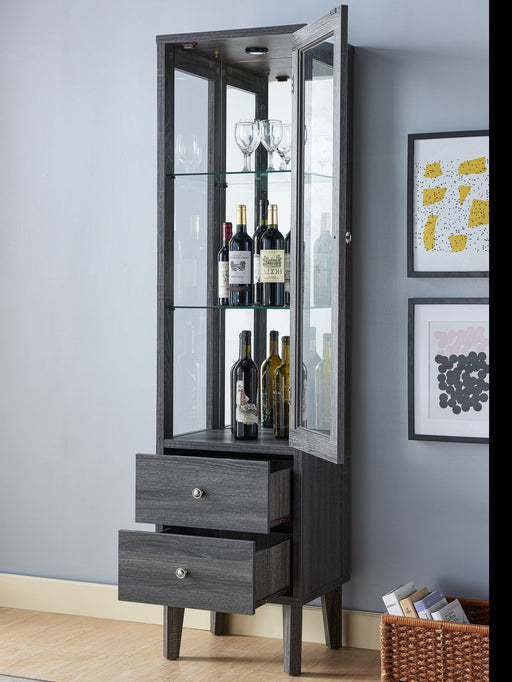 Apollo Wine Cabinet - Grey - Decor Furniture & Mattress