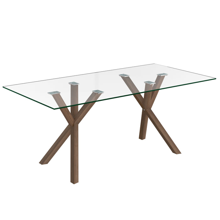 Stark Dining Table - Walnut - Decor Furniture & Mattress