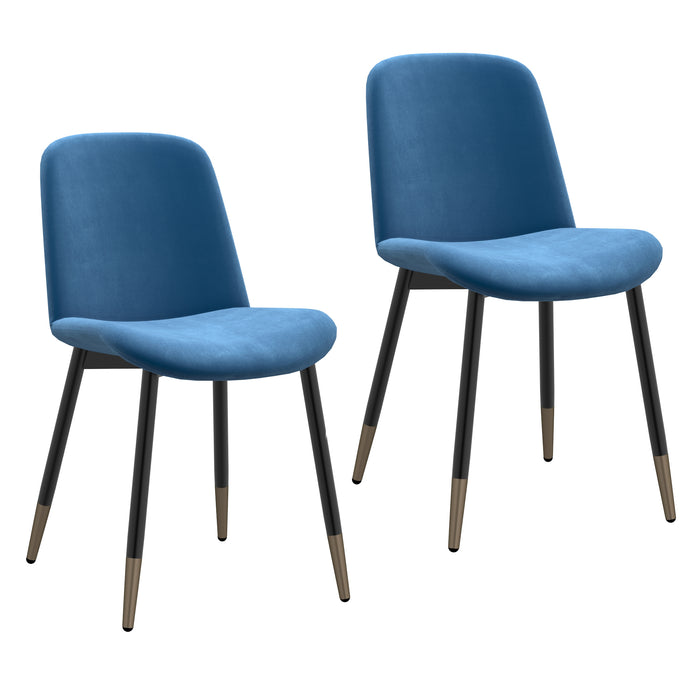 Gabi Dining Chair - Blue (Set of 2) - Decor Furniture & Mattress