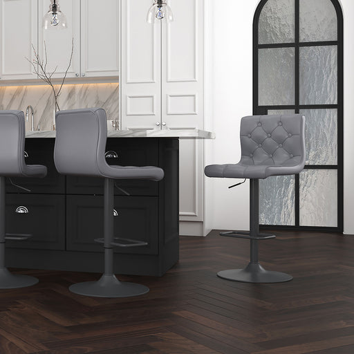 Dex Air Lift Stool - Fabric or Leather - Multiple Colours - Decor Furniture & Mattress