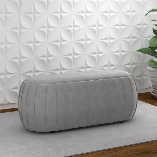 Gayle Ottoman - Grey - Decor Furniture & Mattress