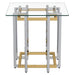 Florina Square Coffee Table Series - Silver/Gold - Decor Furniture & Mattress