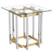 Florina Accent Table - Silver/Gold - Decor Furniture & Mattress