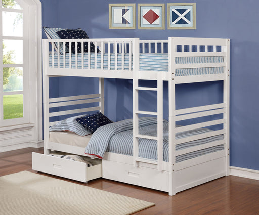 Lucie Twin/Twin Bunk Bed (Colour Options) - Decor Furniture & Mattress