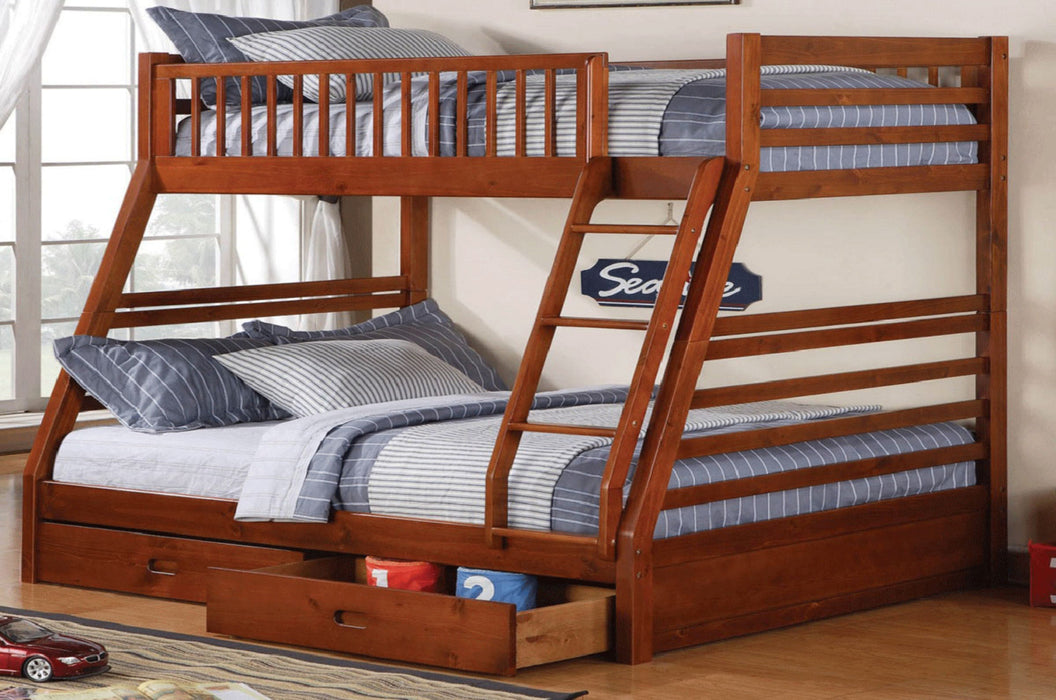 Lucie Twin/Full Bunk Bed (Colour Options) - Decor Furniture & Mattress