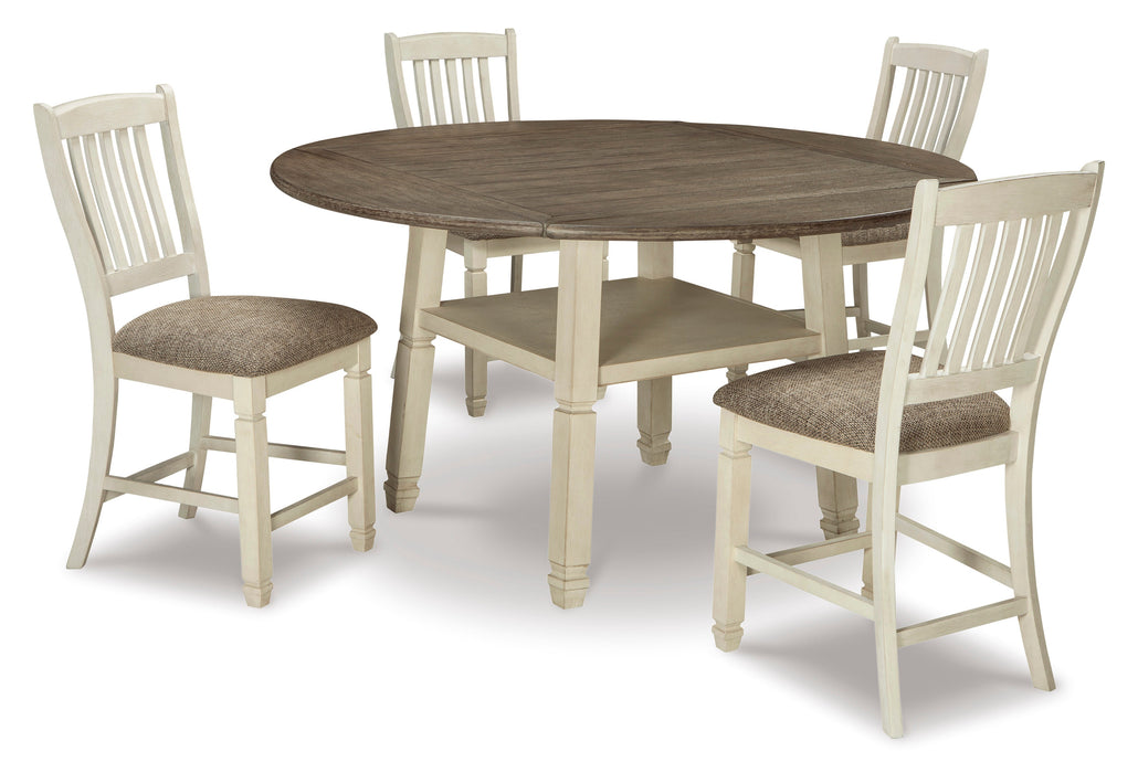 Bolanburg 7Pc Counter Height Drop Leaf Dining Set