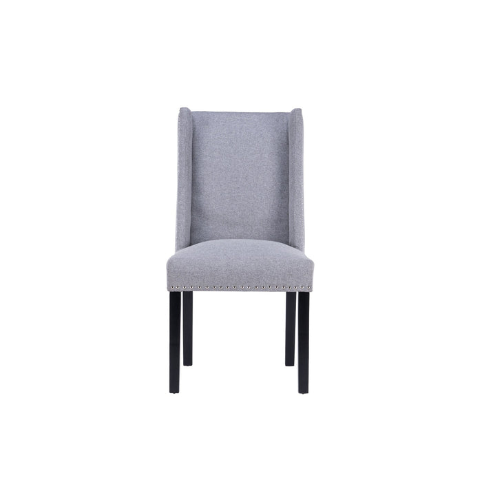 Wing Dining Chairs (Set of 2) - Light Grey - Decor Furniture & Mattress