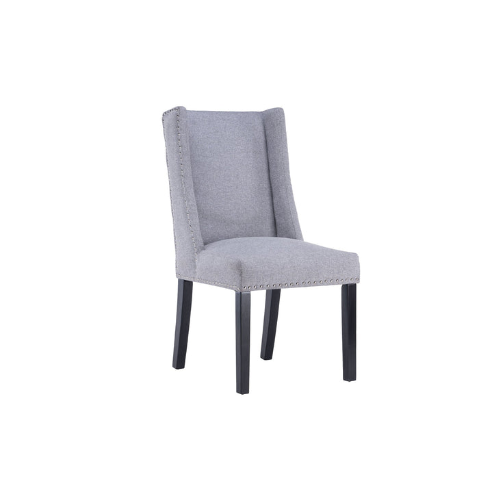 Wing Dining Chairs (Set of 2) - Light Grey - Decor Furniture & Mattress