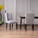 Wing Dining Chairs (Set of 2) - Light Grey - Decor Furniture & Mattress
