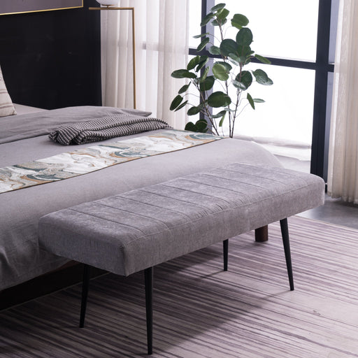 Emmanual Bench - Beige/Grey - Decor Furniture & Mattress