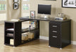 Marcus Computer Desk - White/Espresso - Decor Furniture & Mattress