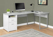 Cora Computer Desk - Grey/White/Espresso/Taupe - Decor Furniture & Mattress