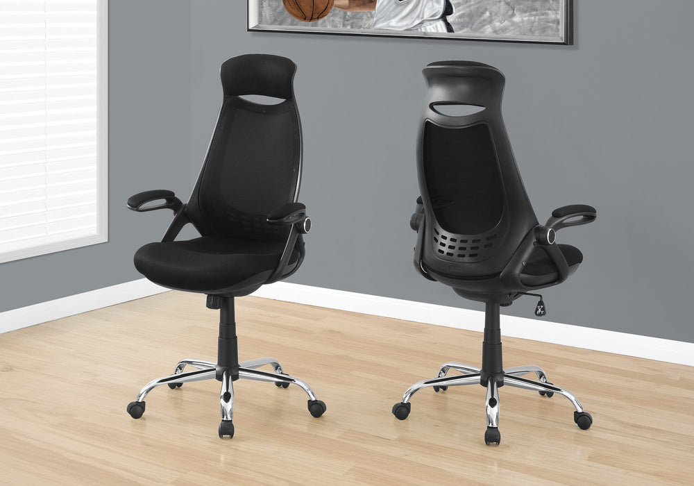 Santana Office Chair - Black/White - Decor Furniture & Mattress