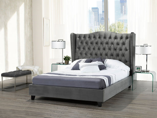 Paula Bed Frame - Queen/King - Beige/Grey - Decor Furniture & Mattress