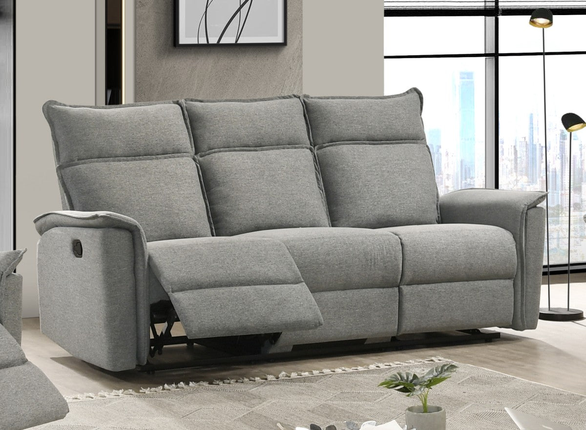 Sahara reclining sofa in grey