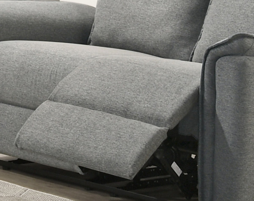 Sahara reclining loveseat in grey