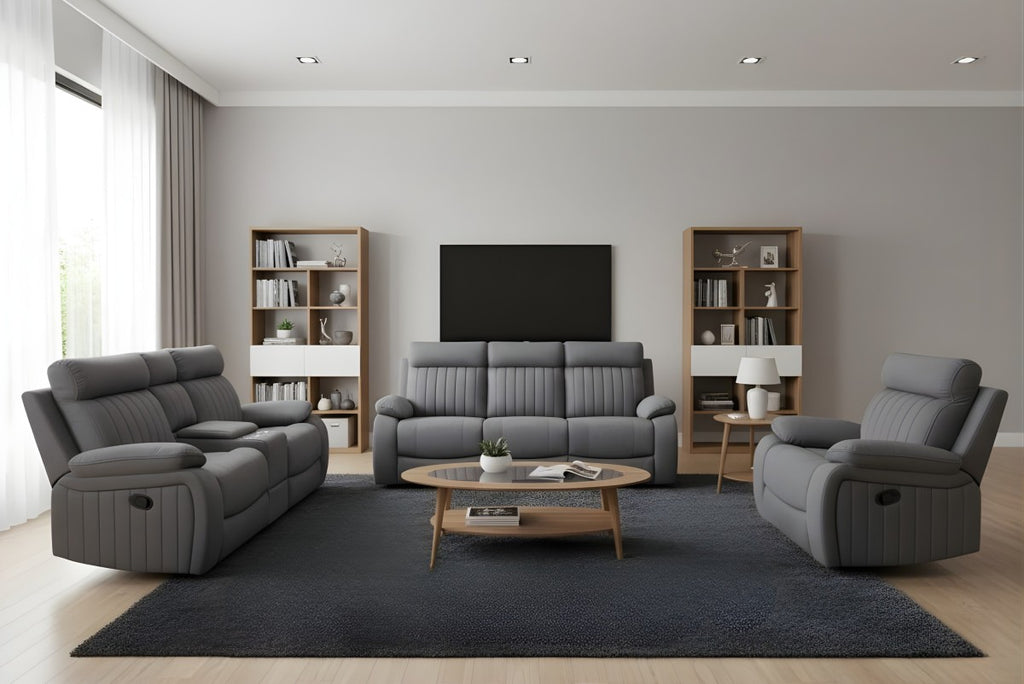 Elyse reclining glider recliner in grey