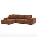 Zara sectional sofa in rust