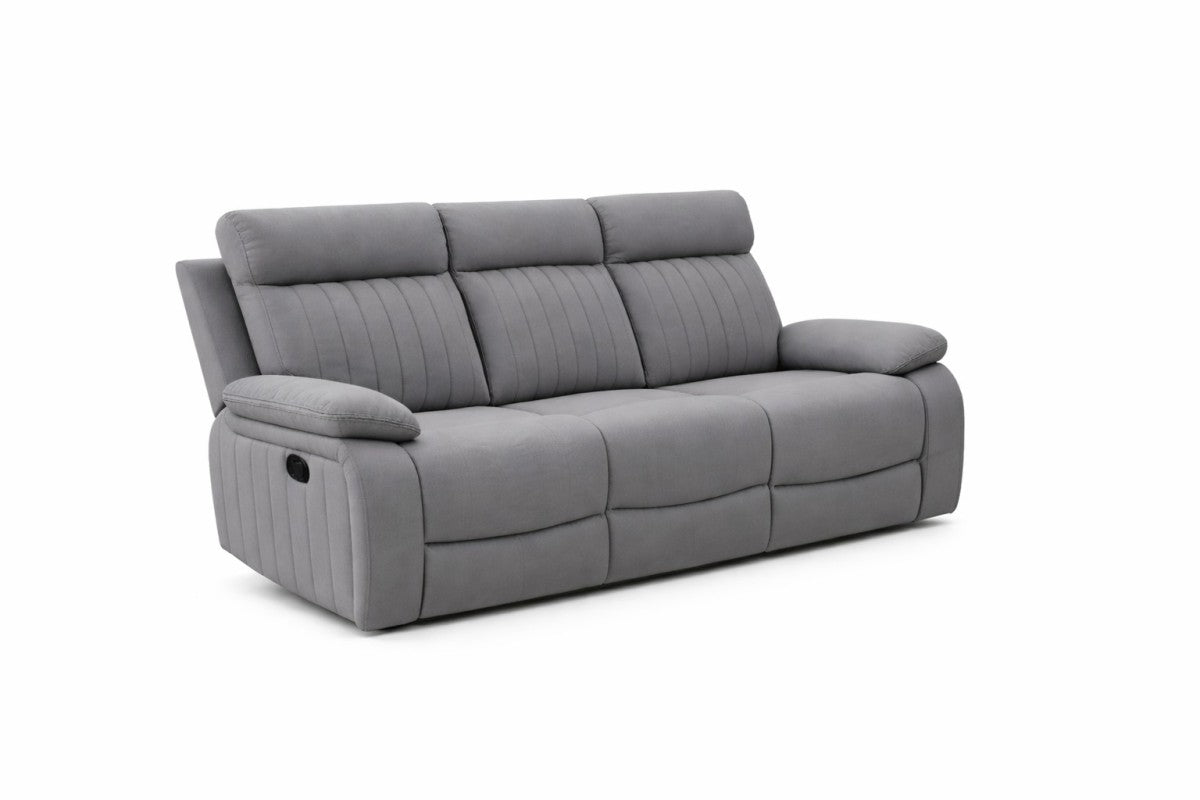 Elyse reclining sofa in grey
