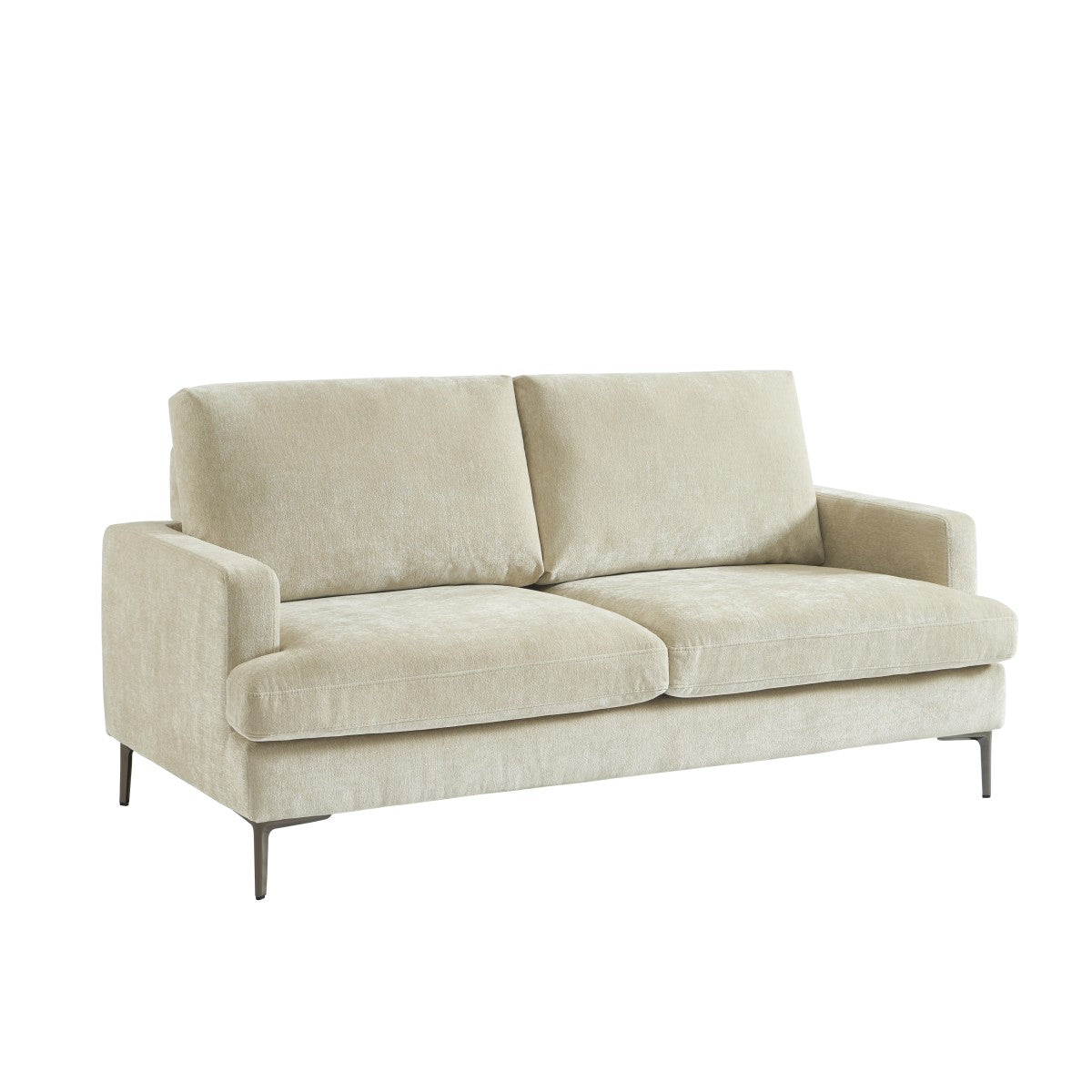 Contemporary 3-Seater Sofa - Beige