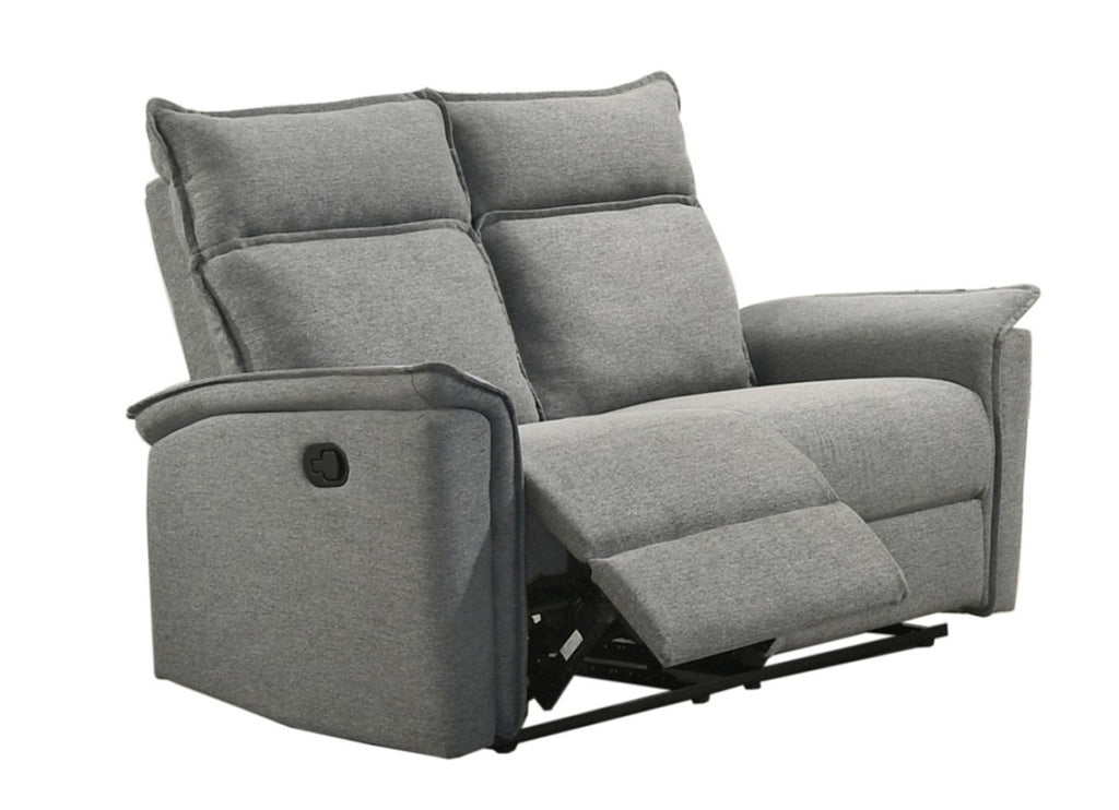 Sahara reclining loveseat in grey