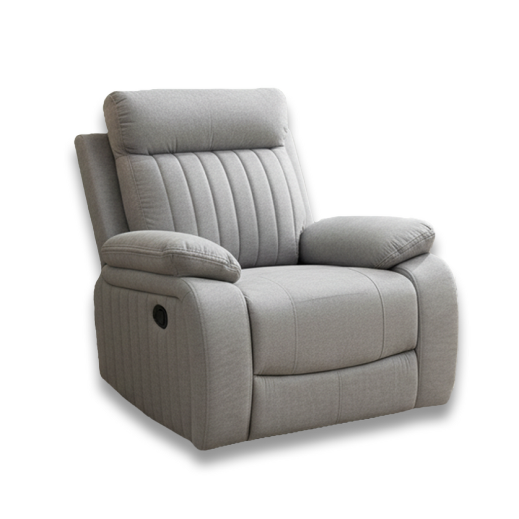 Elyse reclining glider recliner in stone