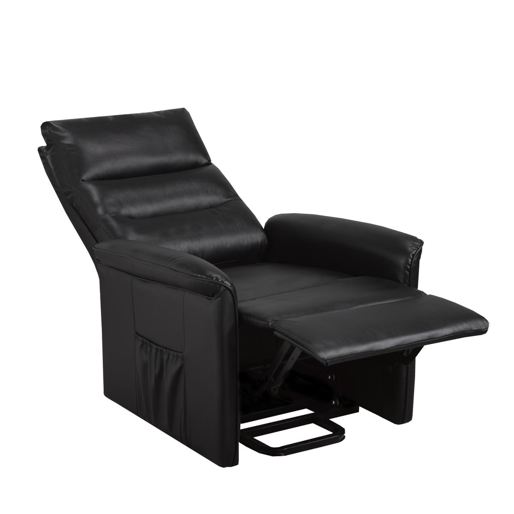 Power lift recliner chair model 8106 in black