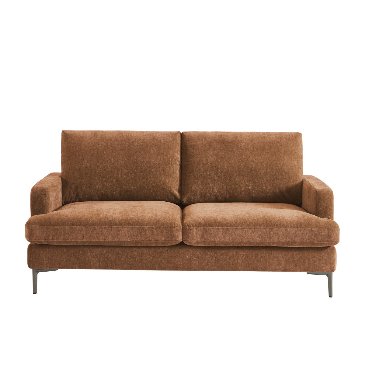 Contemporary 3-Seater Sofa - Terracotta
