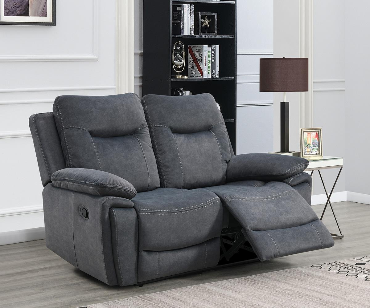 Finley Recliner Loveseat - Grey