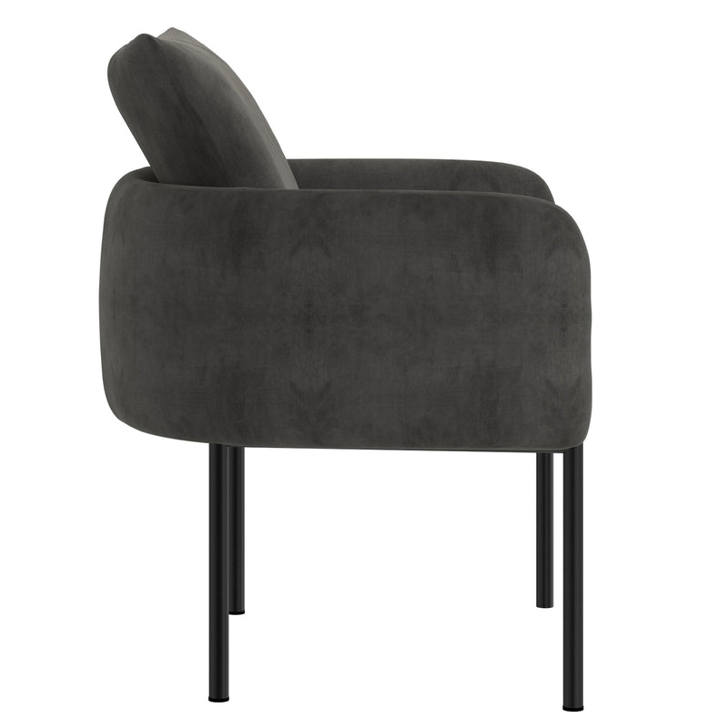 Petrie Accent Chair - Mustard/Charcoal - Decor Furniture & Mattress
