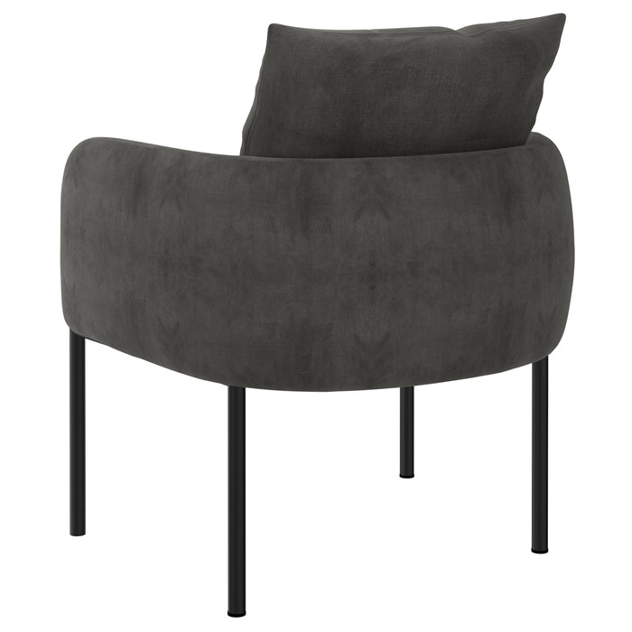 Petrie Accent Chair - Mustard/Charcoal - Decor Furniture & Mattress