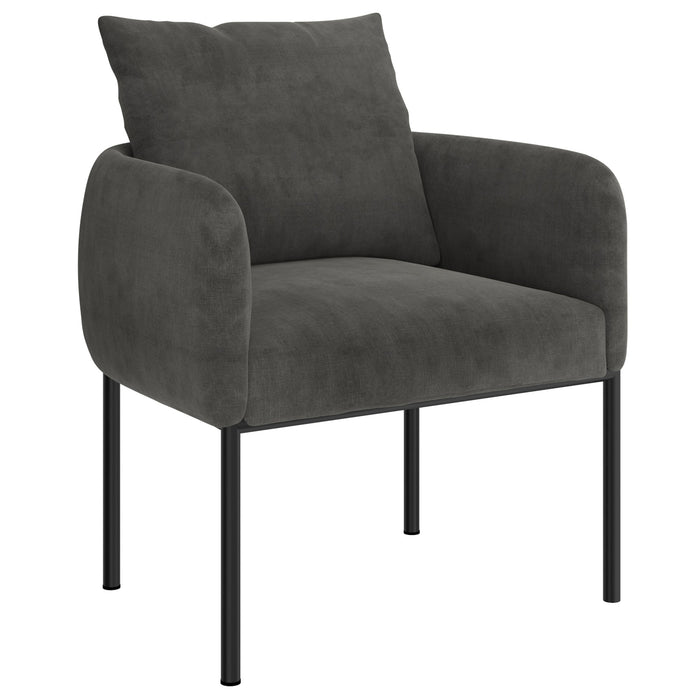Petrie Accent Chair - Mustard/Charcoal - Decor Furniture & Mattress