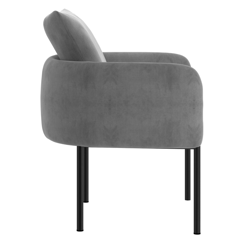 Petrie Accent Chair - Light Grey/Charcoal