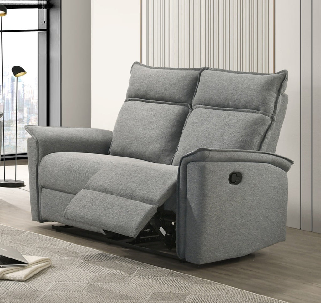 Sahara reclining loveseat in grey