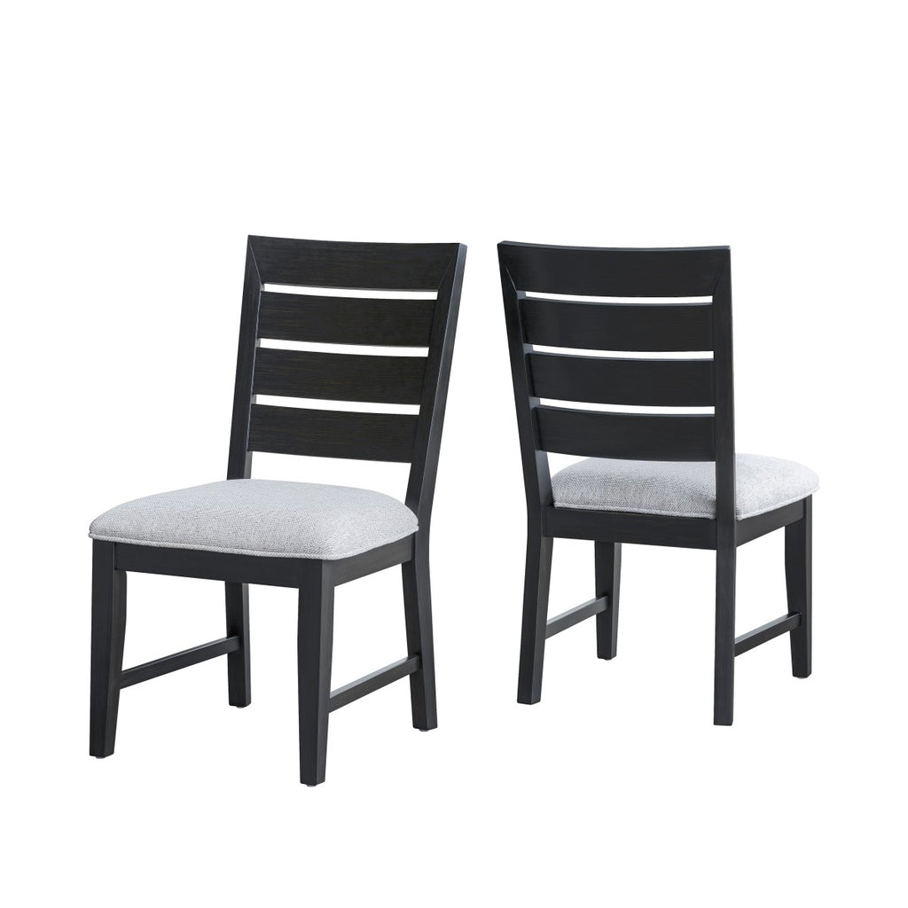 Ottilie 7-Piece Extendable Dining Set - Oak & Black