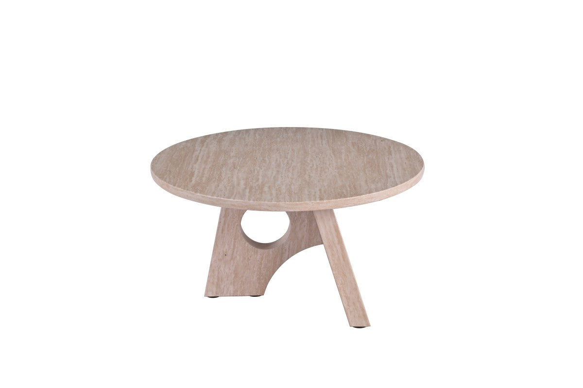Cambrie Round Coffee Table - Beige