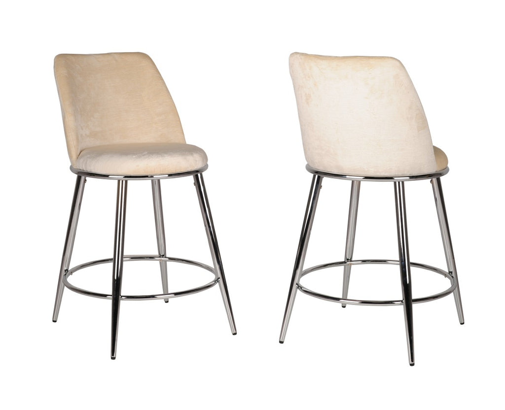 Nova Counter Stools - Set of 2 - Beige
