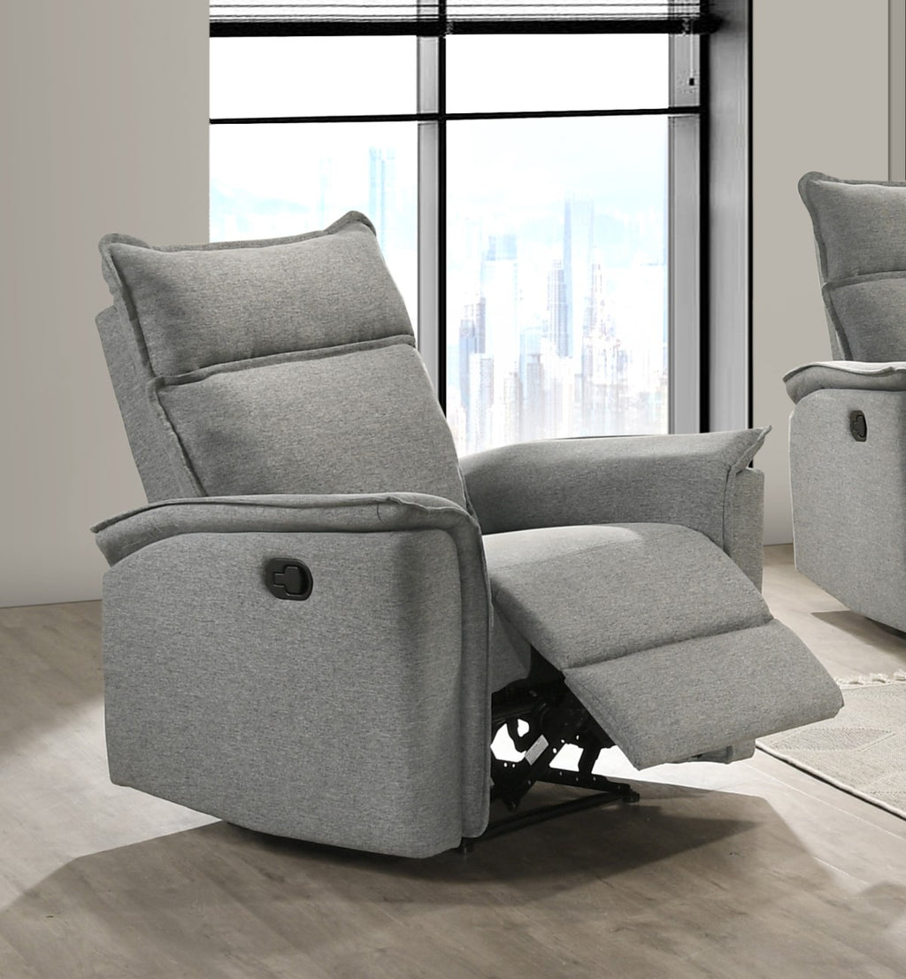 Sahara reclining rocker recliner in grey