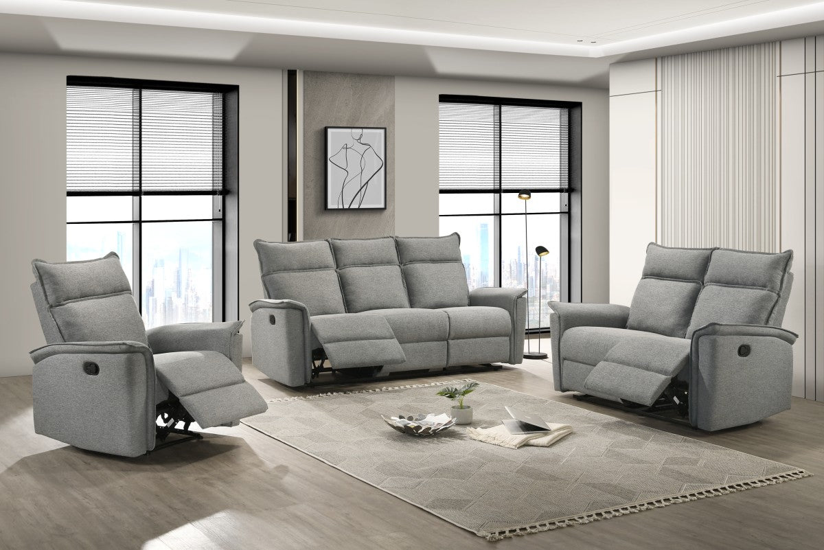 Sahara reclining sofa in grey