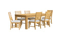 Ottilie 7-piece extendable dining set in oak