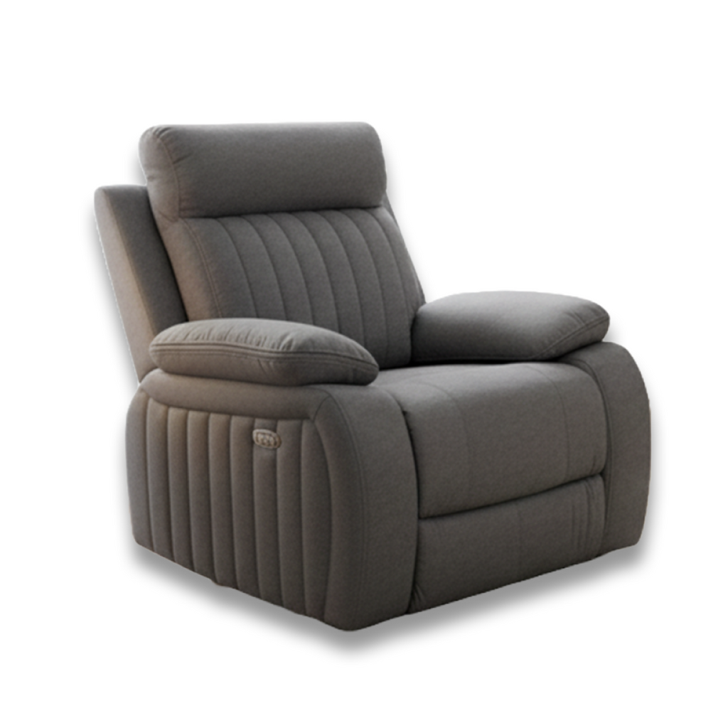 Elyse reclining glider recliner in grey