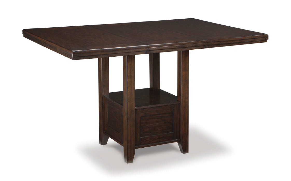 Haddigan Counter Height Dining Table - Dark Brown