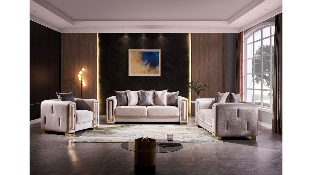Impreza Sofa Series - Cream/Grey