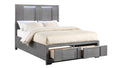 Kylie Bed Frame w LED Lights - Grey