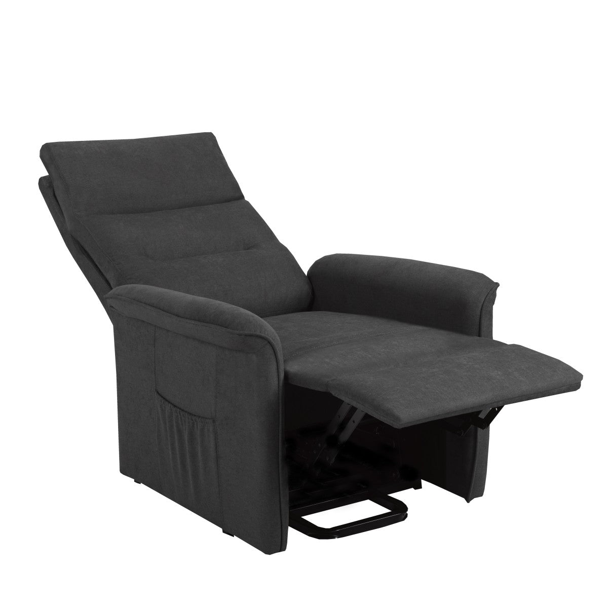 Power lift recliner chair model 8106 in dark grey